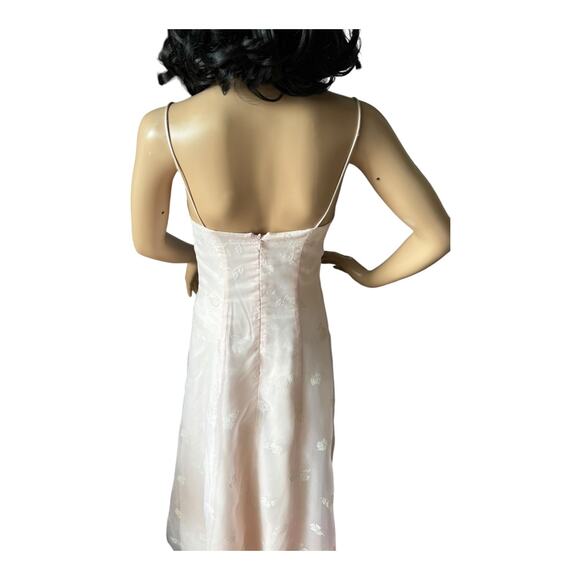 Jessica McClintock Gunne Sax Millennium 2000 pink Floral Gown Size small - Picture 12 of 14